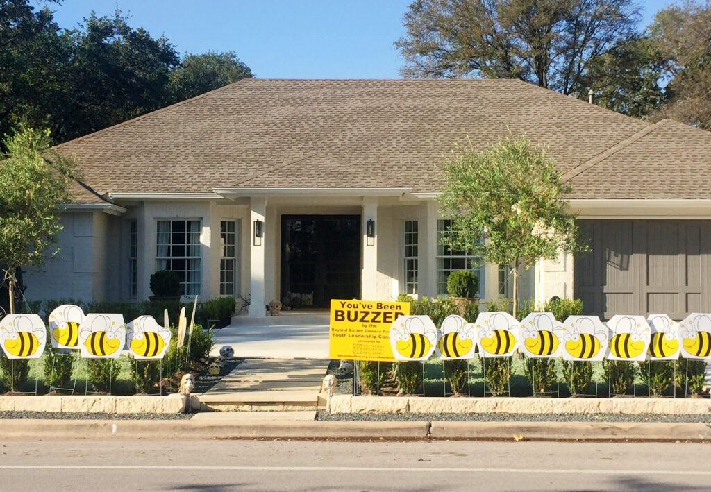 Austin residence swarmed by the YLC BUZZED campaign